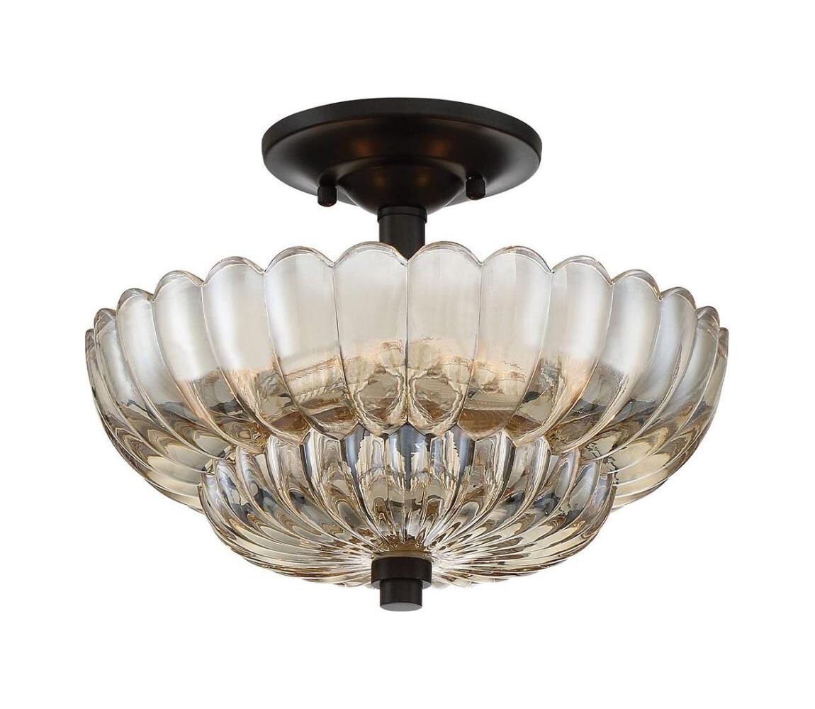 Elstead Quoizel QZ-WHITECAP-SF-S - Stropní svítidlo WHITECAP 3xE14/40W/230V pr. 29,7 cm