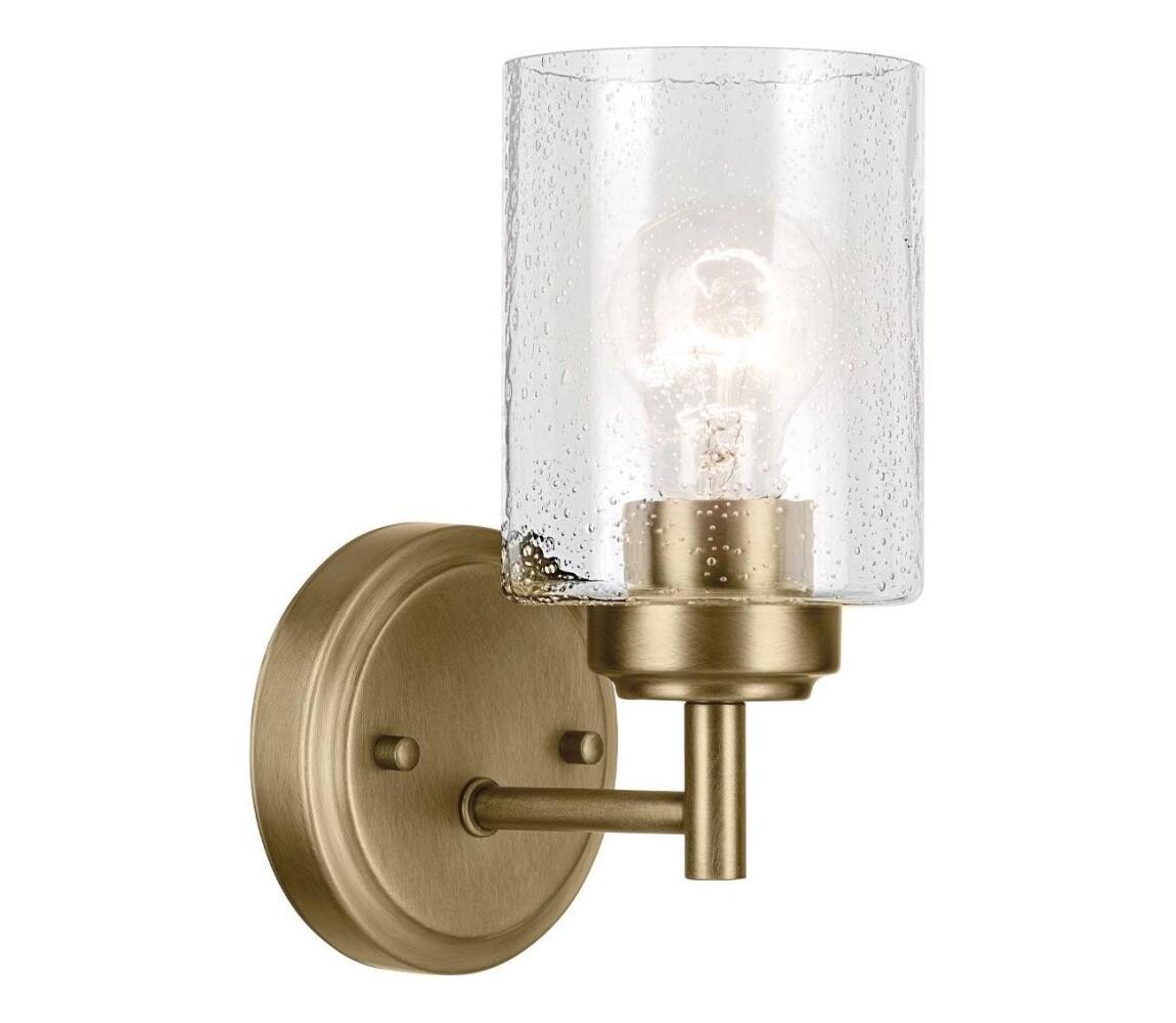 Elstead Kichler KL-WINSLOW-1W-NBR - Nástěnná lampa WINSLOW 1xE27/60W/230V mosaz