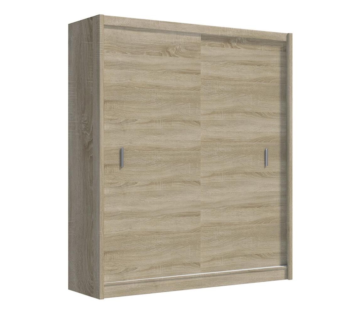 EMS Šatní skříň s posuvnými dveřmi SAPHIRA 203x215 cm dub sonoma