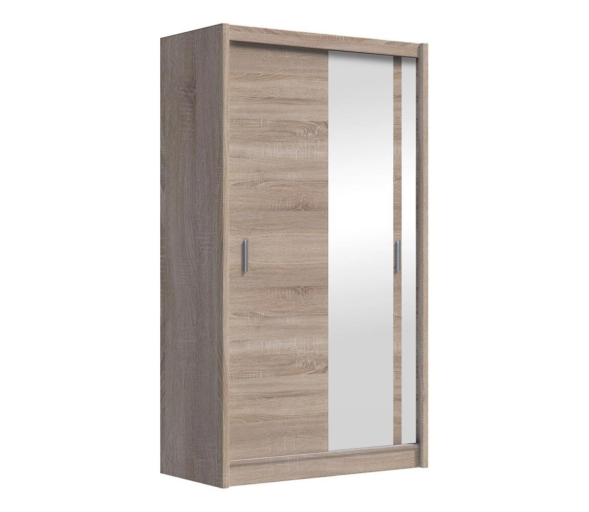 EMS Šatní skříň se zrcadlem SABRINA 150x215 cm dub sonoma