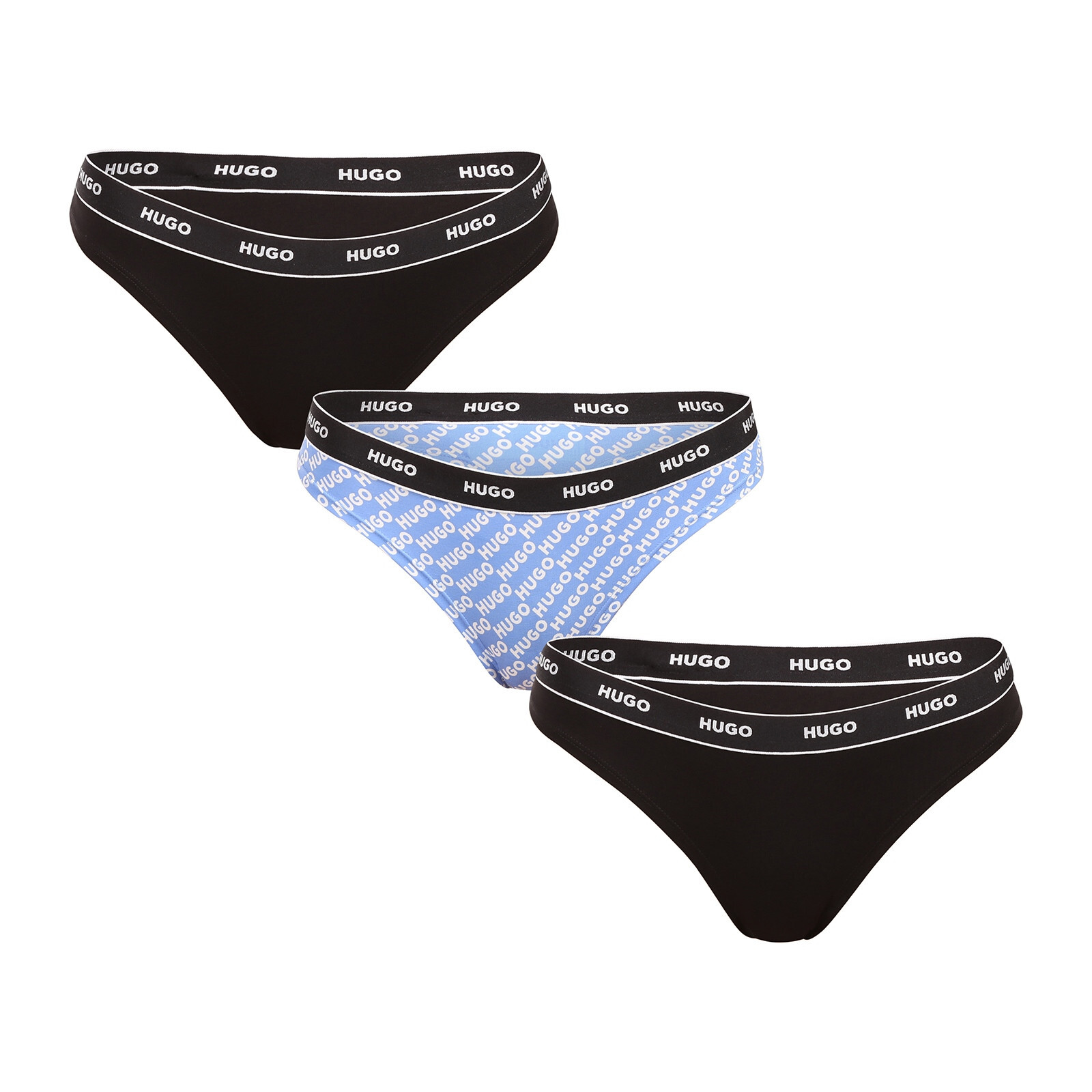 3PACK dámská tanga HUGO vícebarevná (50545703 461) S