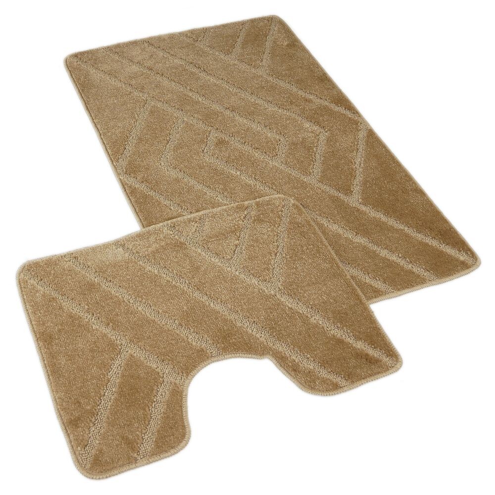 Kvalitex Koupelnová a WC předložka 60x100 + 60x50 cm - Béžová