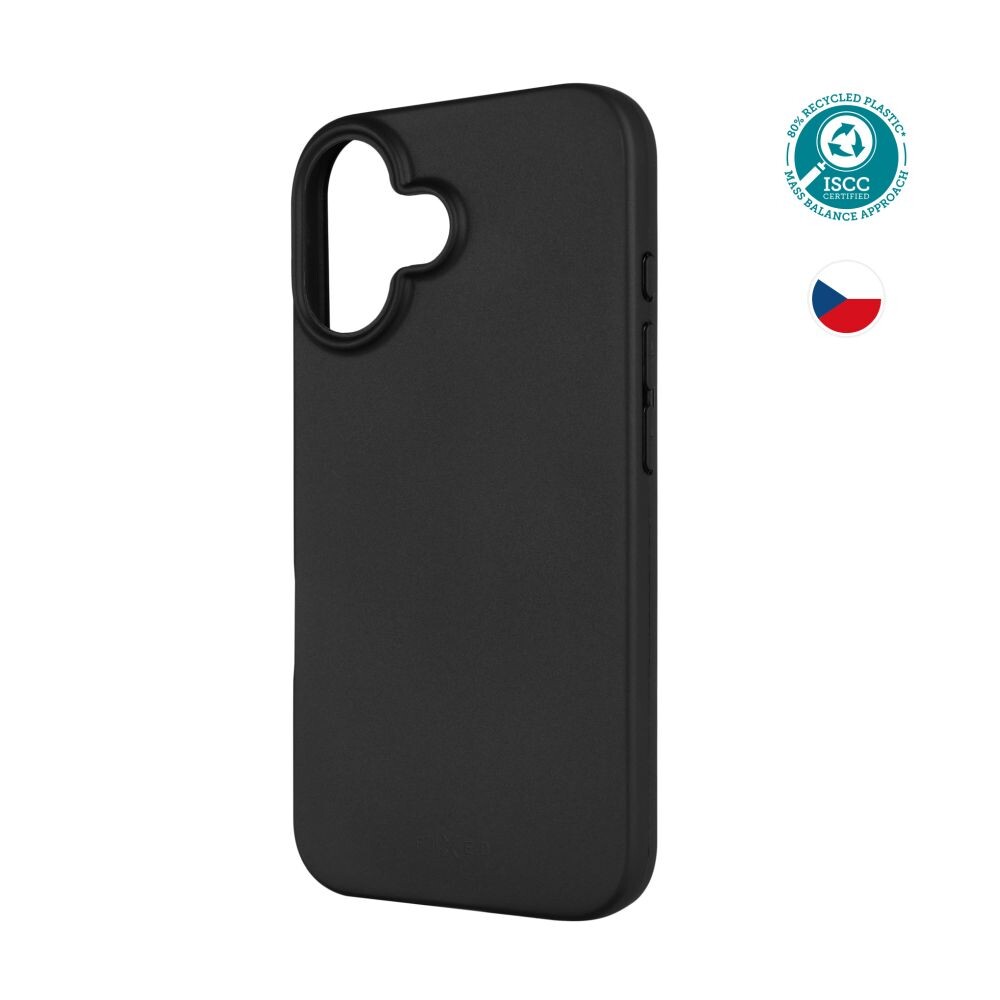 TPU gelový kryt FIXED ReStory pro Apple iPhone 16, černý
