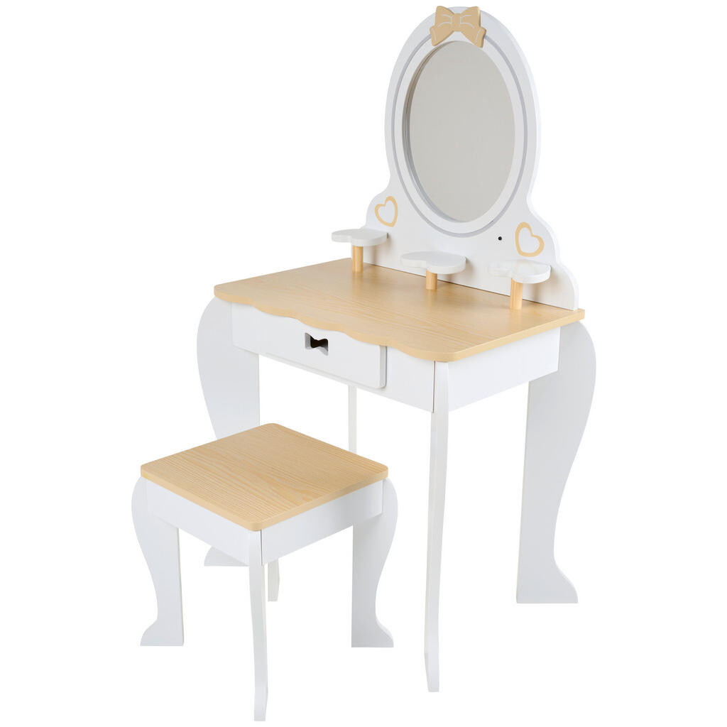 Jimmylee TOALETNÍ STOLEK přírodní barvy, bílá,