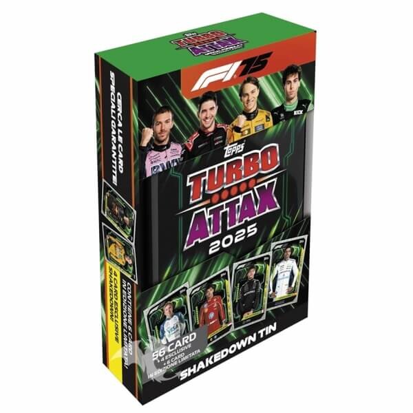2025 Topps Turbo Attax F1 Formule 1 Mega Tin Lighting Lids