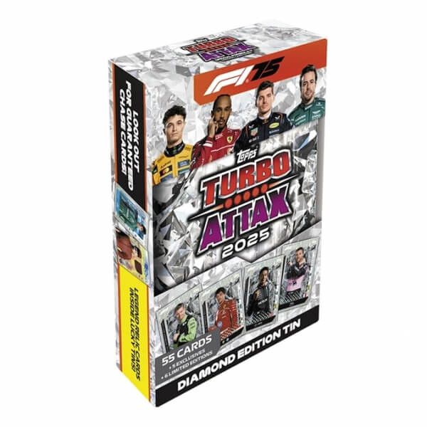 2025 Topps Turbo Attax F1 Formule 1 Mega Tin Diamond Edition