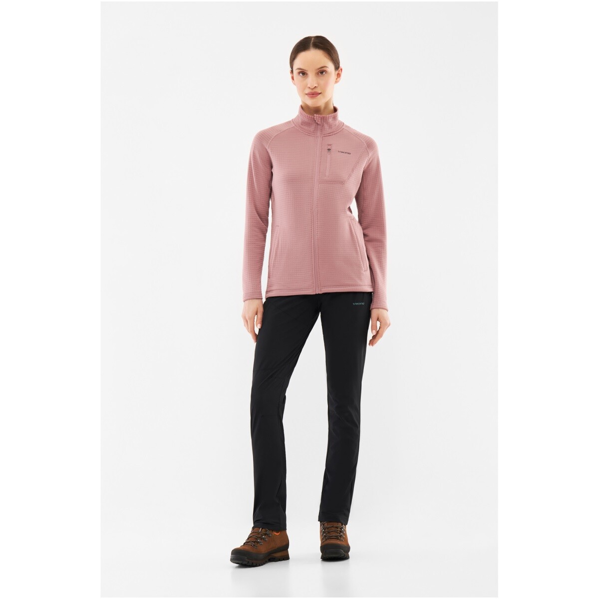 Dámská celorozepínací mikina viking admont růžová l