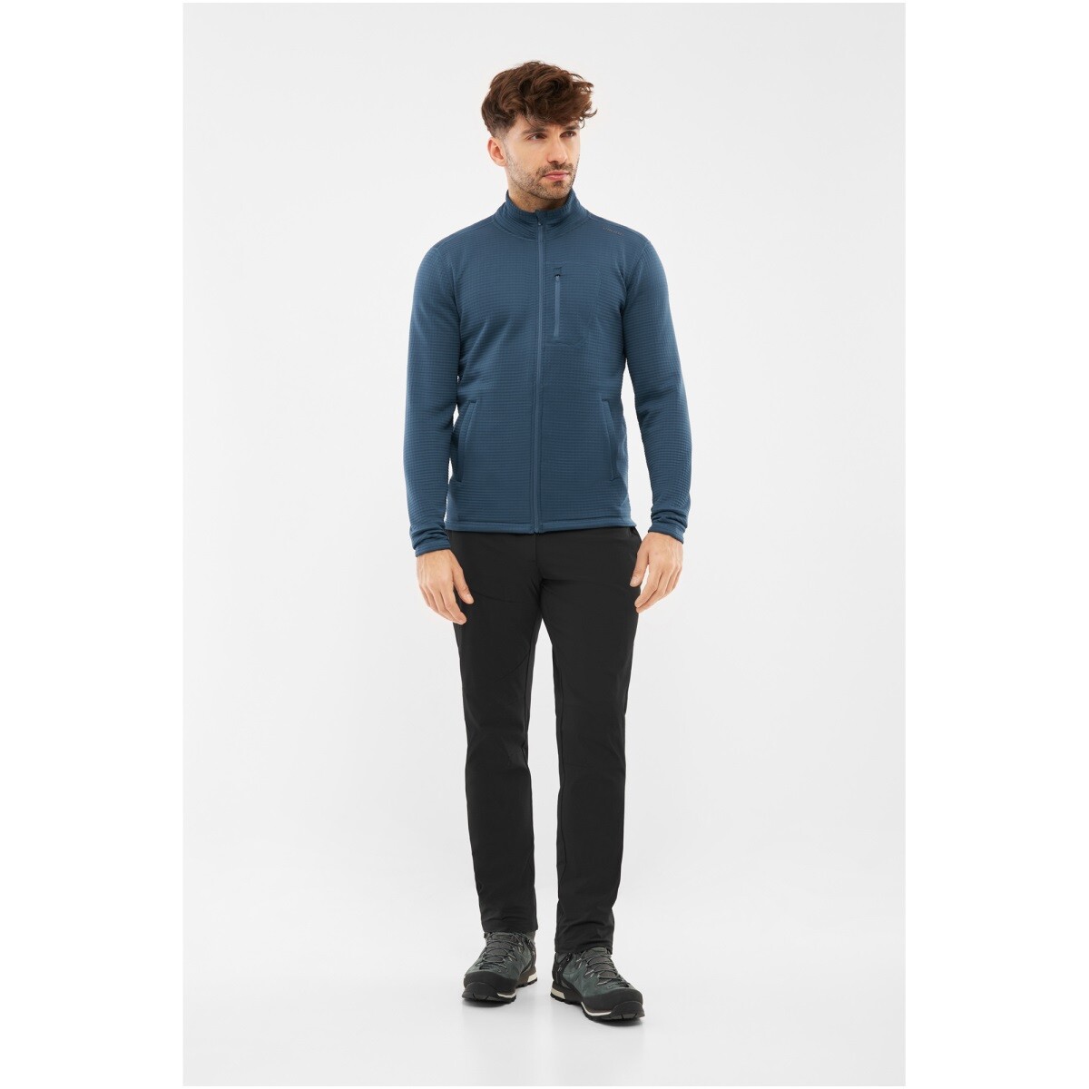 Pánská celorozepínací mikina viking admont modrá 3xl