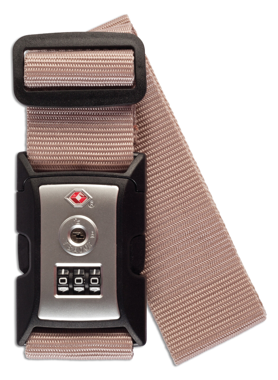 Bezpečnostní popruh na zavazadlo s TSA zámkem Worldpack - starorůžová