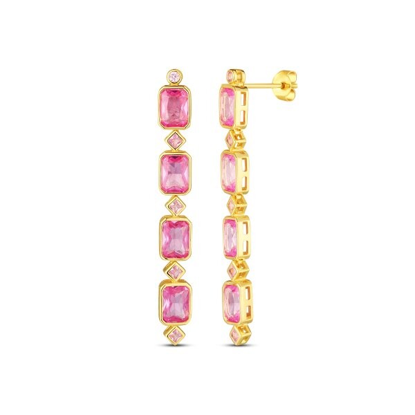 Náušnice se syntetickými kameny 636-391-002930-0000