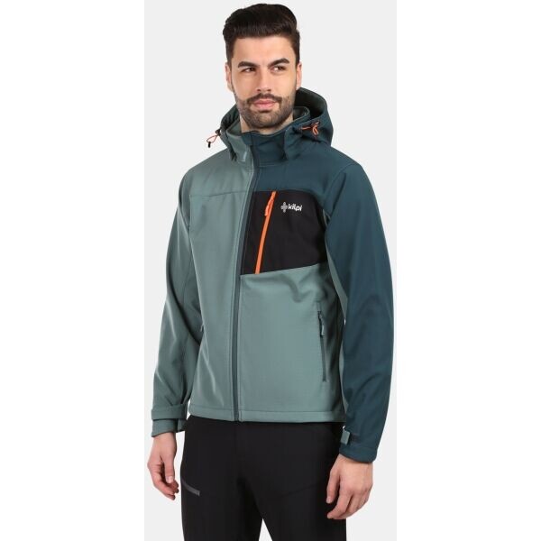 KILPI ONTAVIO Pánská softshellová bunda, khaki, velikost