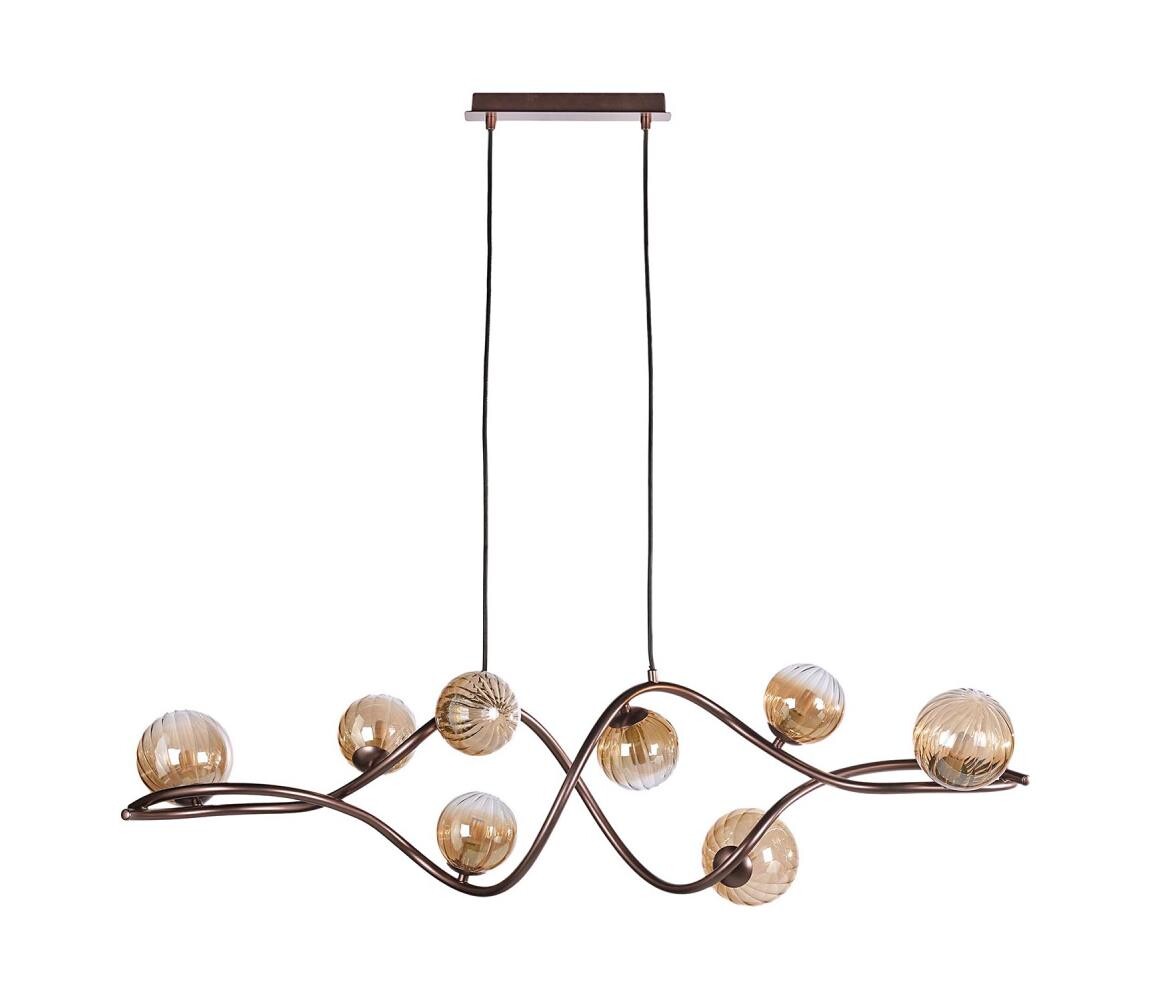 ONLI ONLI - Lustr na lanku FRIDA 8xG9/10W/230V měděná