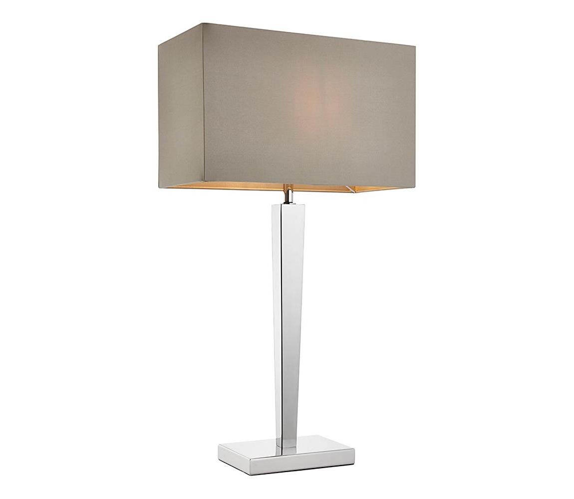 Endon Endon 56707 - Stolní lampa MORETO 1xE27/60W/230V lesklý chrom/šedá