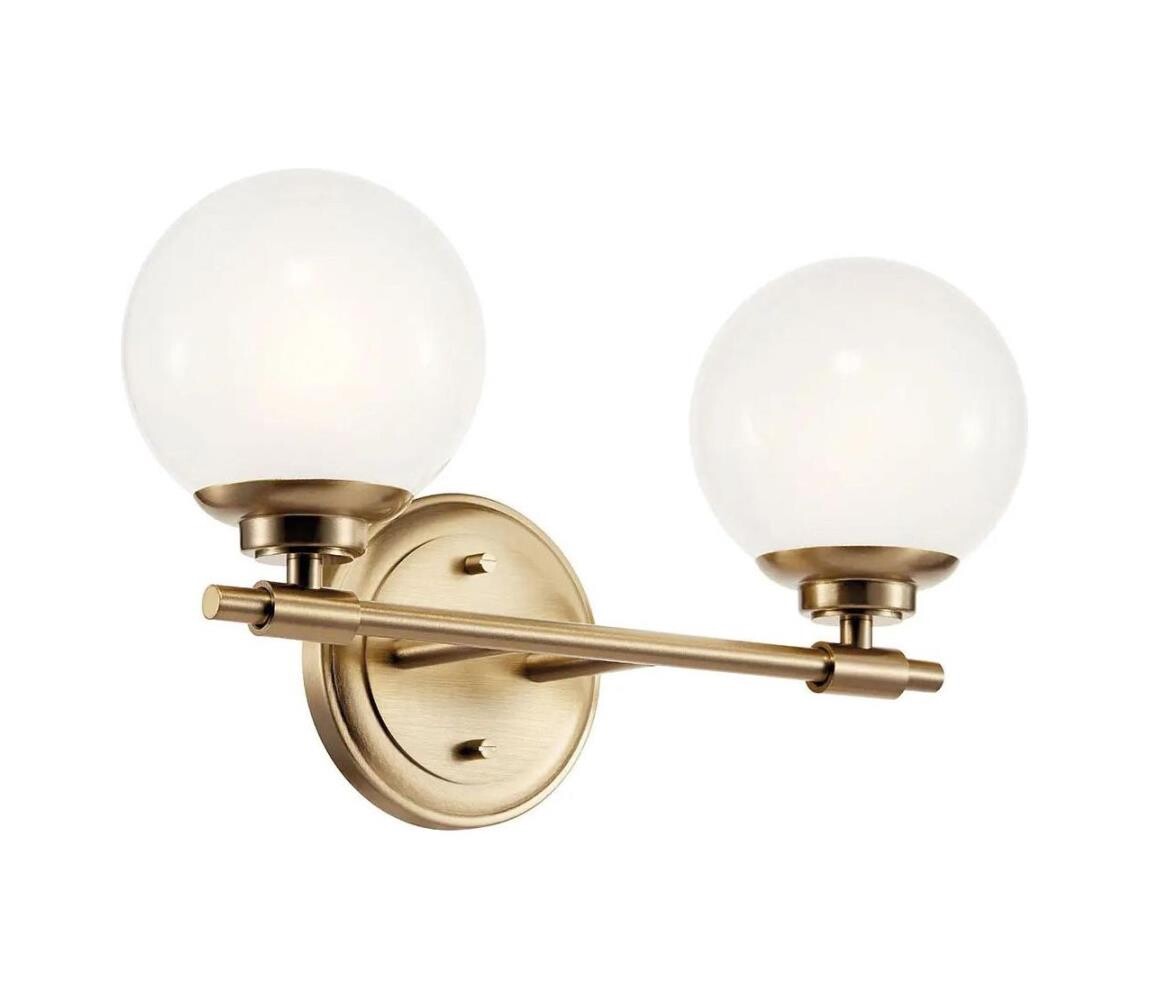 Elstead Kichler KL-BENNO2-CPZ - LED Koupel. svítidlo BENNO 2xG9/3W/230V IP44 mosaz