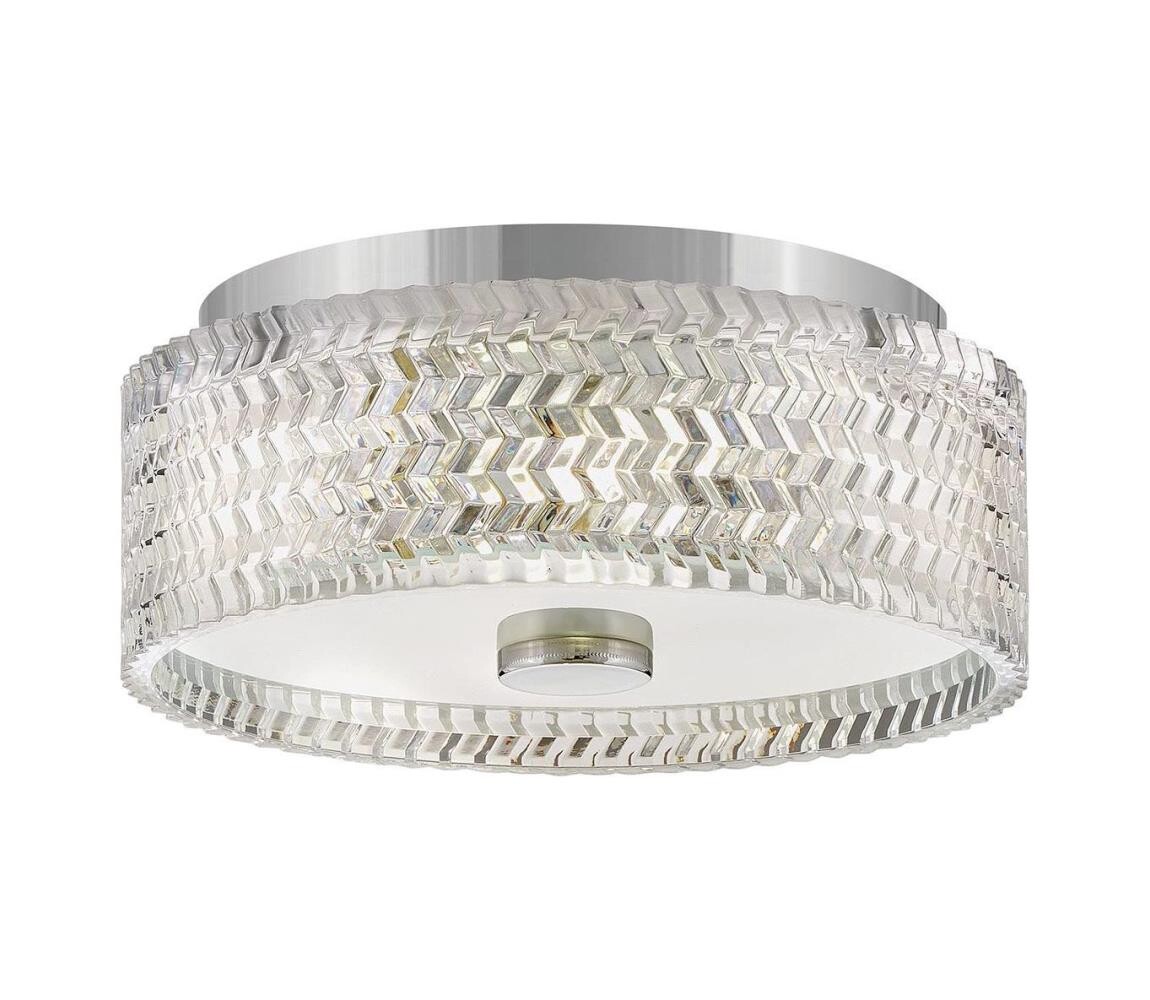 Elstead Hinkley HK-ELLE-F-S-CM - Stropní svítidlo 2xE27/60W/230V pr. 30,5 cm chrom