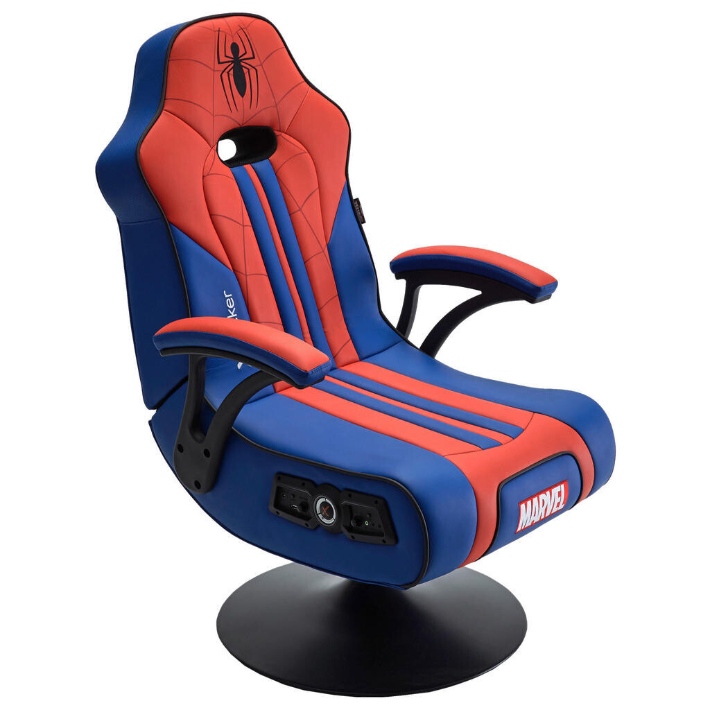 X Rocker HERNÍ KŘESLO, modrá, červená, černá