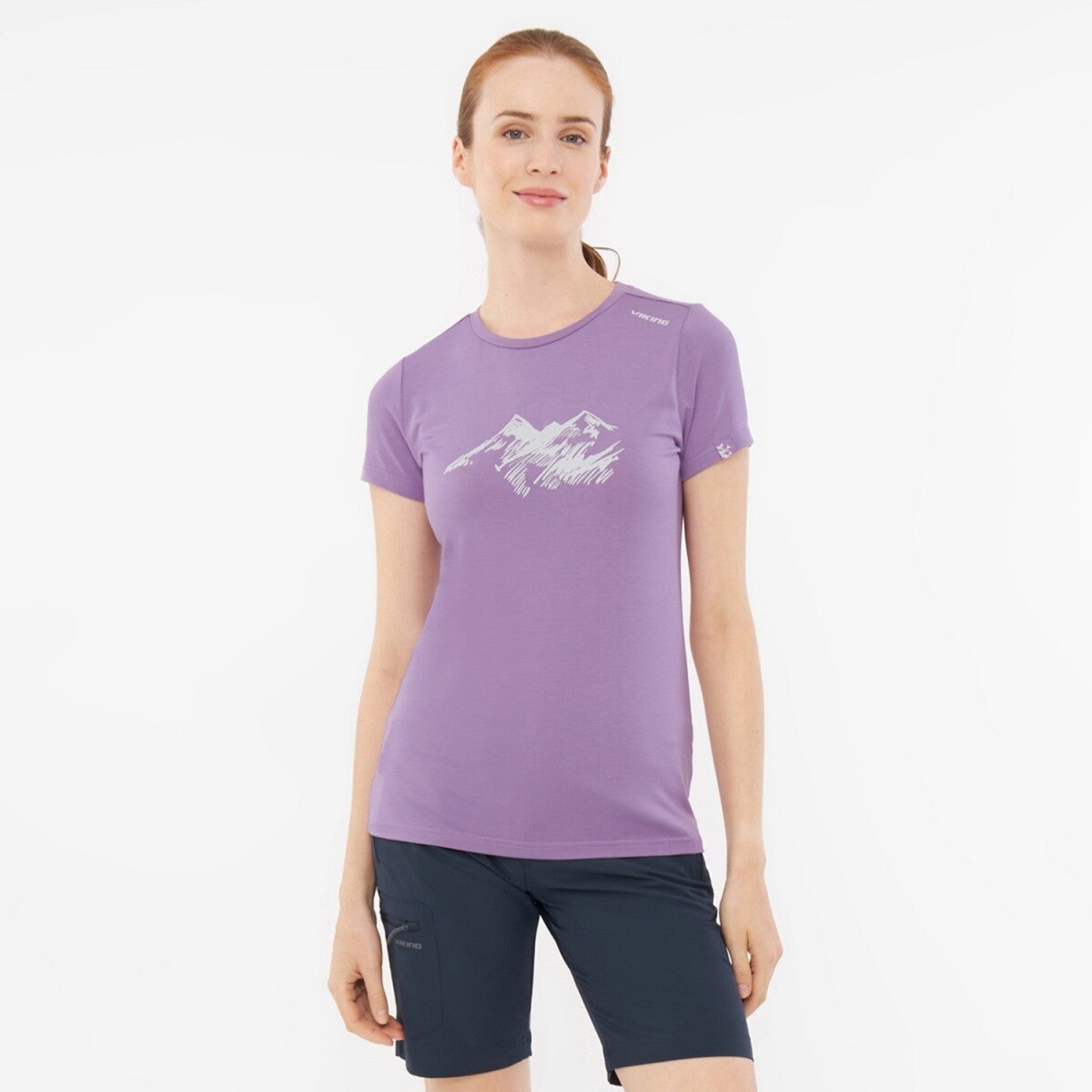 Dámské lehké tričko z bambusu viking lenta fialová m
