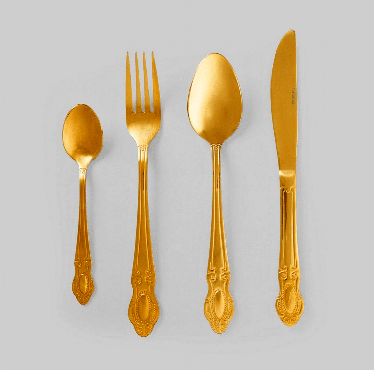 Sada příborů | MANOR | zlatá | 24 kusů | 722943