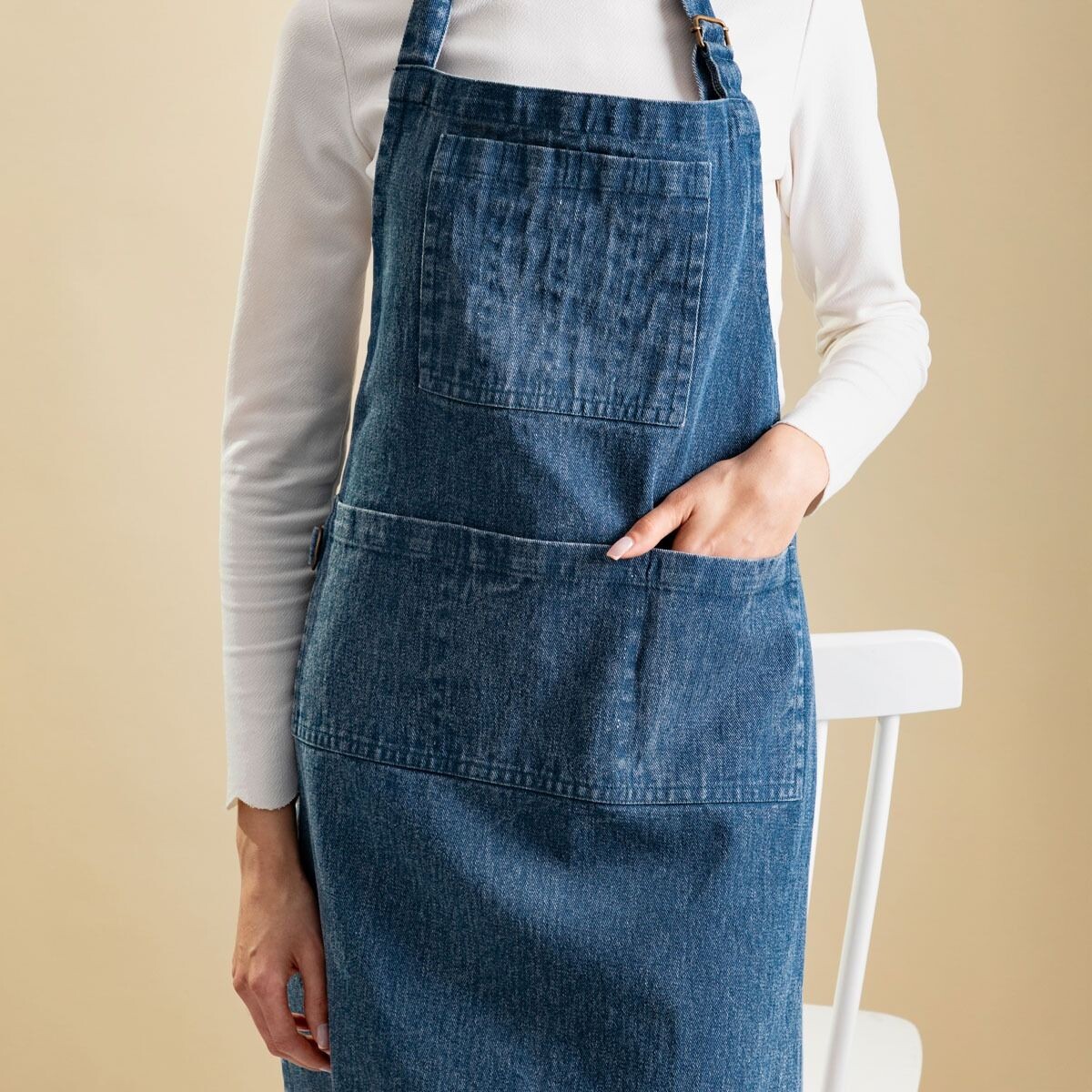 Kuchyňská zástěra | NASH | denim | 60x80 cm | 740930