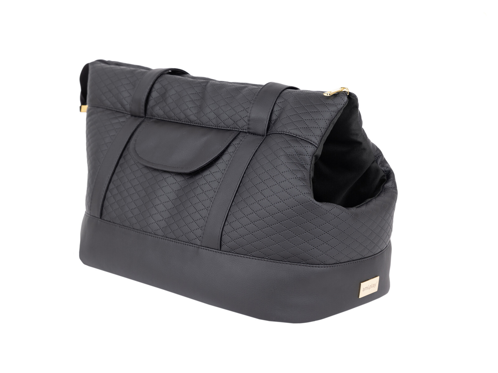 Přepravní taška pro psy PARIS černá velikost S, L Rozměr: S - 35x21x24 cm