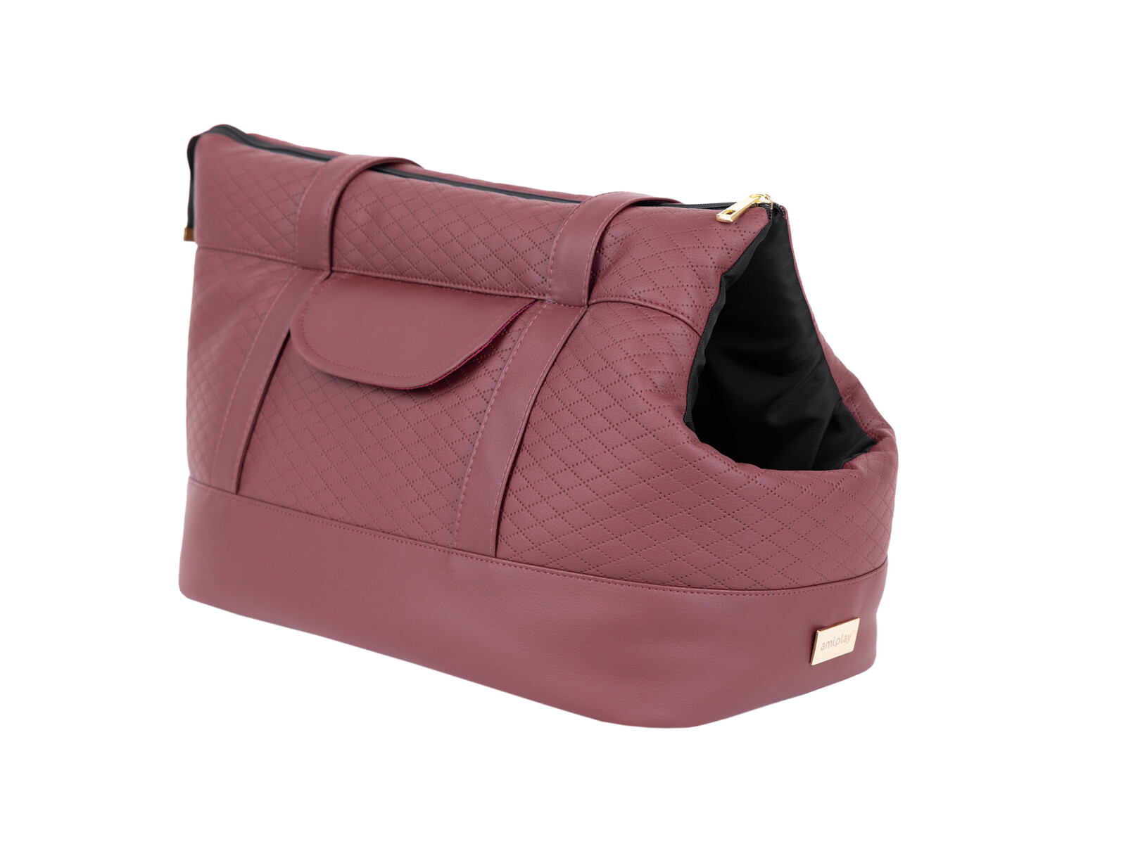 Přepravní taška pro psy PARIS vínová velikost S, L Rozměr: S - 35x21x24 cm