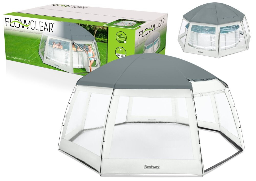 mamido Bazénový stan 600 x 600 x 295 cm Bestway 58612