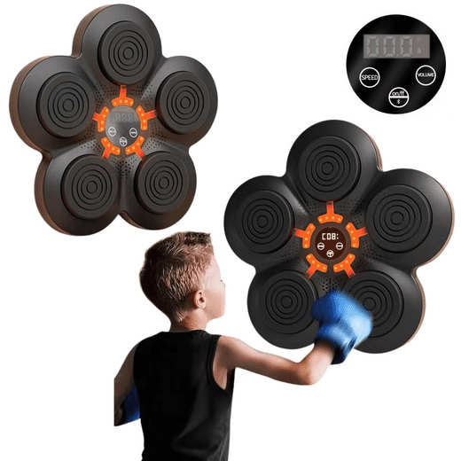 mamido Hudební boxovací stroj s Bluetooth a LED světly