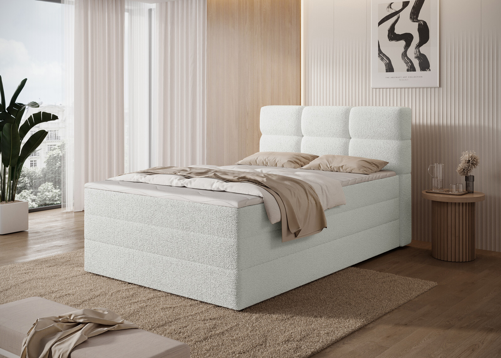 Boxspring Kasped Rozměr: 140 x 200 cm, látka: Royal 1