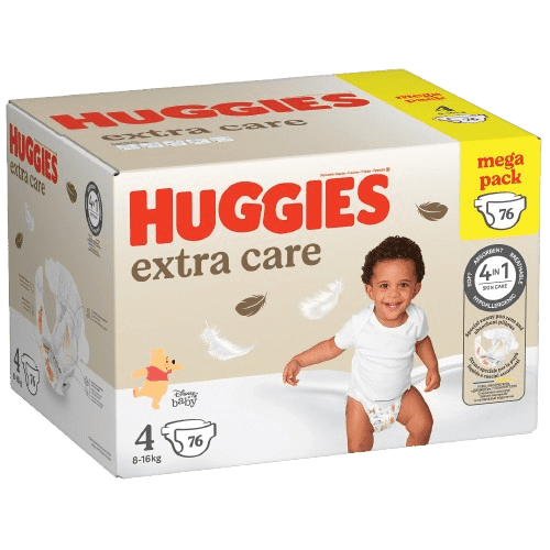 HUGGIES® Extra Care 4 BOX, 76 ks