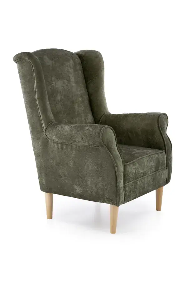 Halmar Křeslo ušák HERMES - olivová