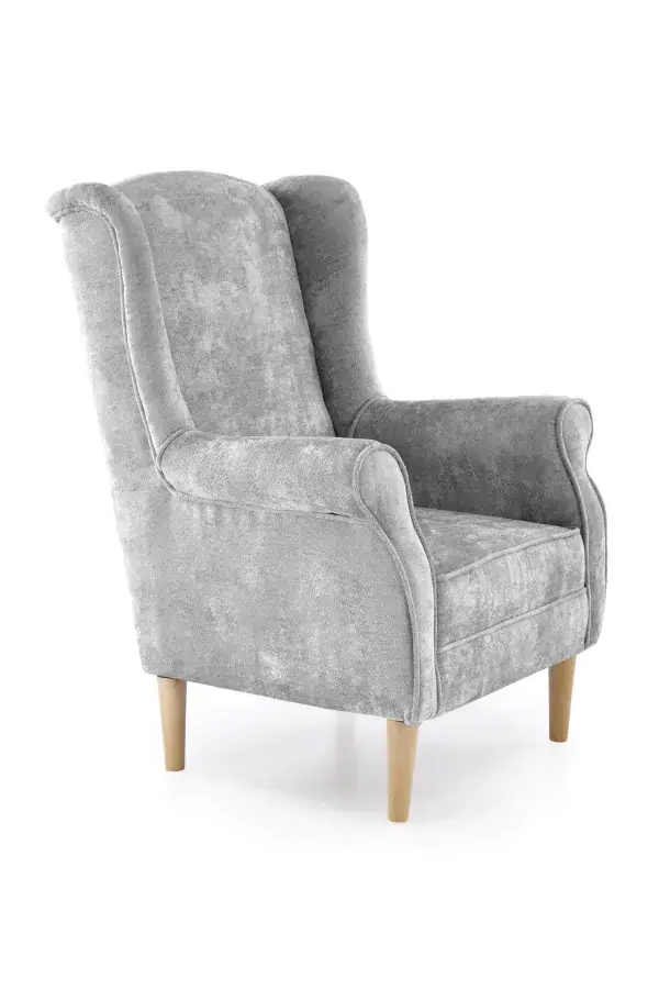 Halmar Křeslo ušák HERMES - šedá