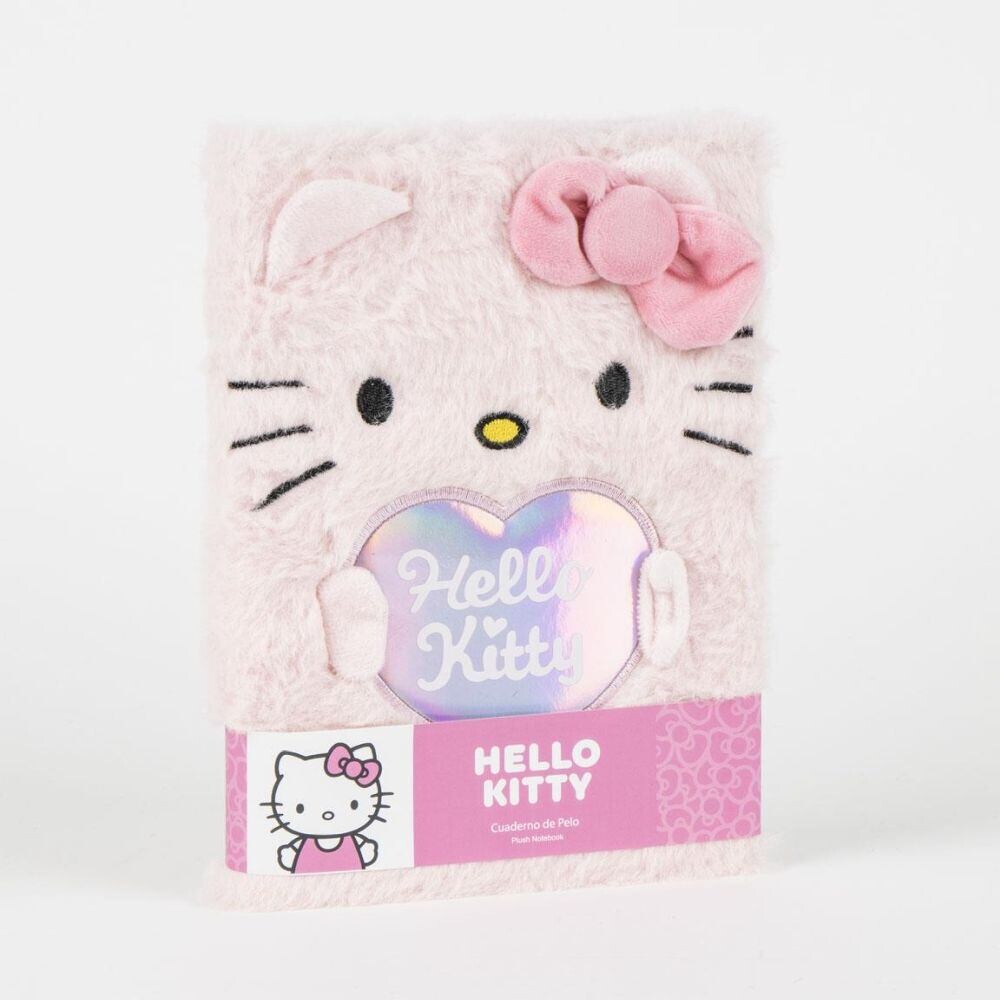 Cerdá Plyšový zápisník - HELLO KITTY