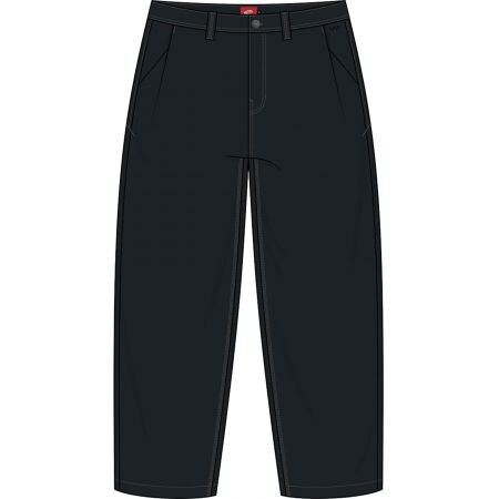 Kalhoty Vans Skate Loose Pleated - Černá - 32