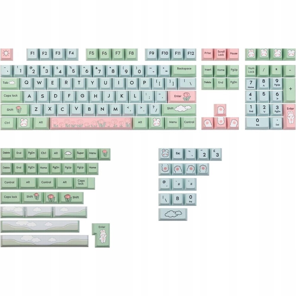 Epomaker Alice's Adventure 156 Pbt Cherry Keycaps Mechanická klávesnice