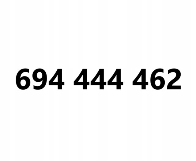 Zlaté číslo 694 444 462