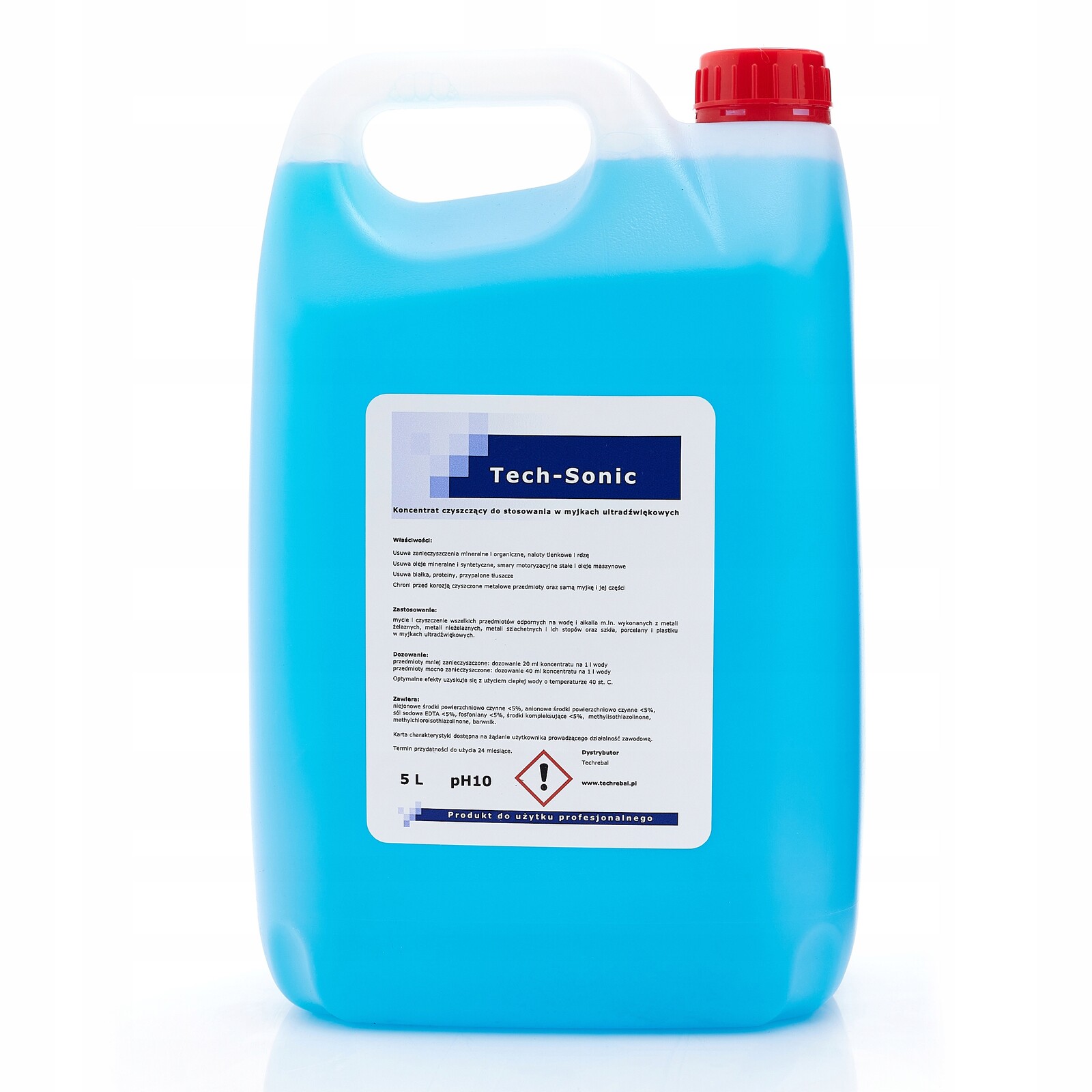 Koncentrát Čisticího Prostředku Do Ultrazvukové Vany 5 L Tech Sonic Techrebal