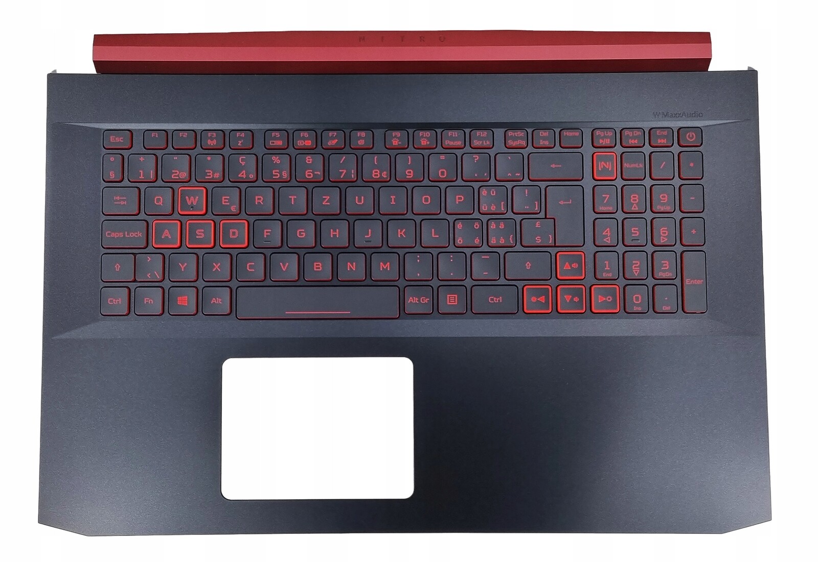 Pouzdro Klávesnice Acer Nitro 7 AN715-51 Gtx 1050 Gtx 1650 Německé