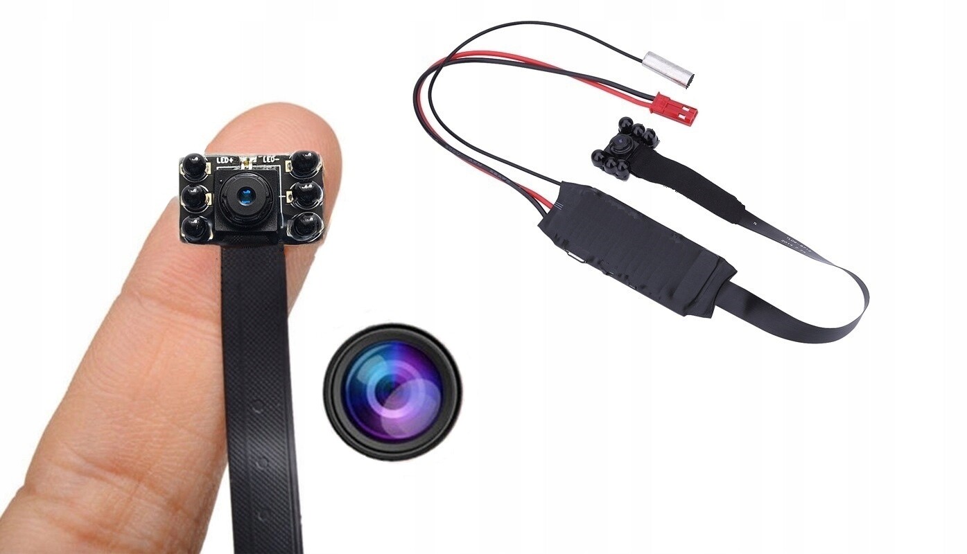 Mini Špionážní Kamera, Infračervený Modul Ir Full Hd, Skrytá Detekce Wifi