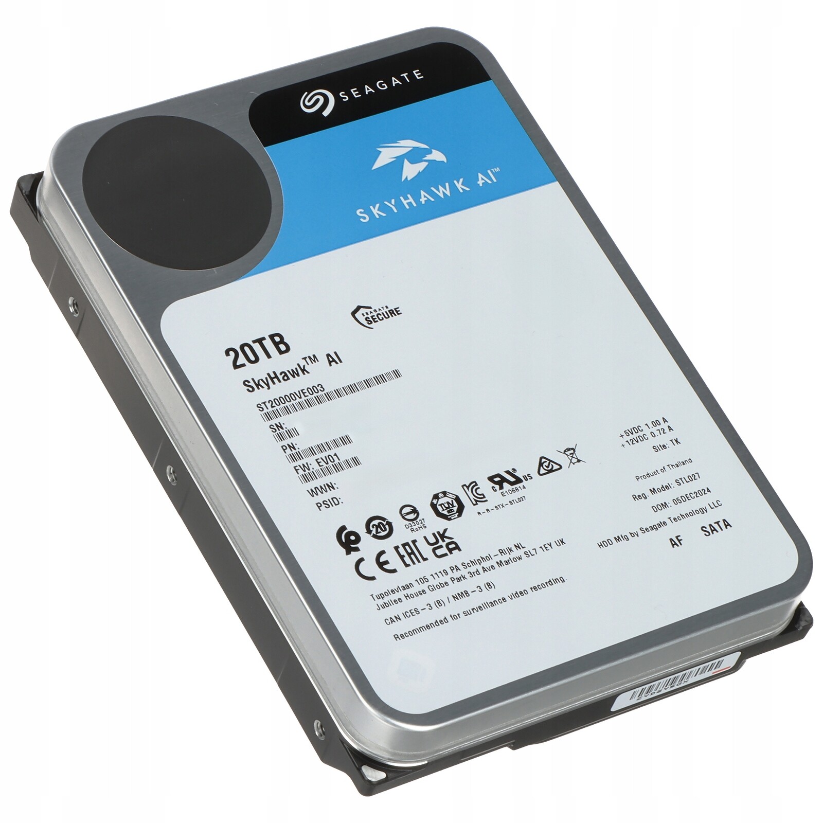 Disk Pro Rekordér HDD-ST20000VE003 20TB 24/7 SkyHawk Ai Seagate