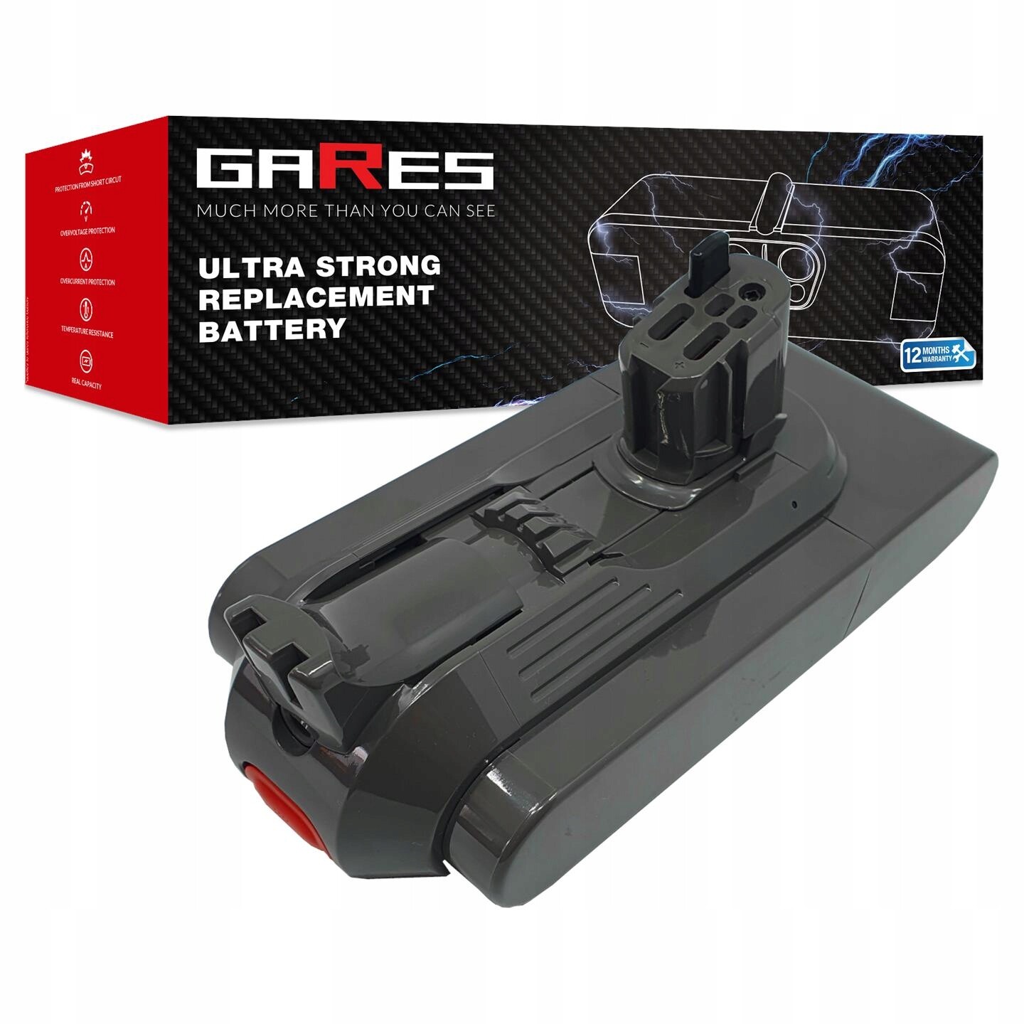 Akumulátor Gares pro Dyson V11 V15 25,2V 3,0A