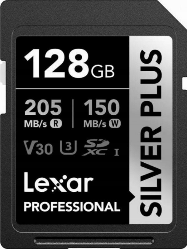 Lexar Paměťová karta Professional Silver Plus Sdxc 128GB R205/W150 V30