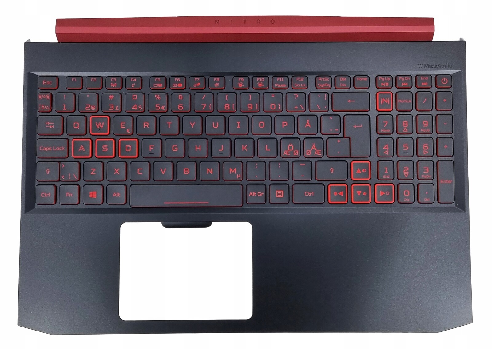 Pouzdro Klávesnice Acer Nitro 5 AN515-54 Pouze Pro GTX1050 GTX1650 Norská