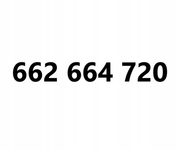 Zlaté číslo 662 664 720