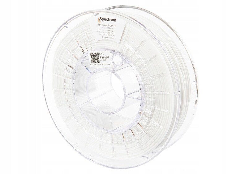 Filament Spectrum Pc Ptfe 1.75 mm přírodní 0,75 kg