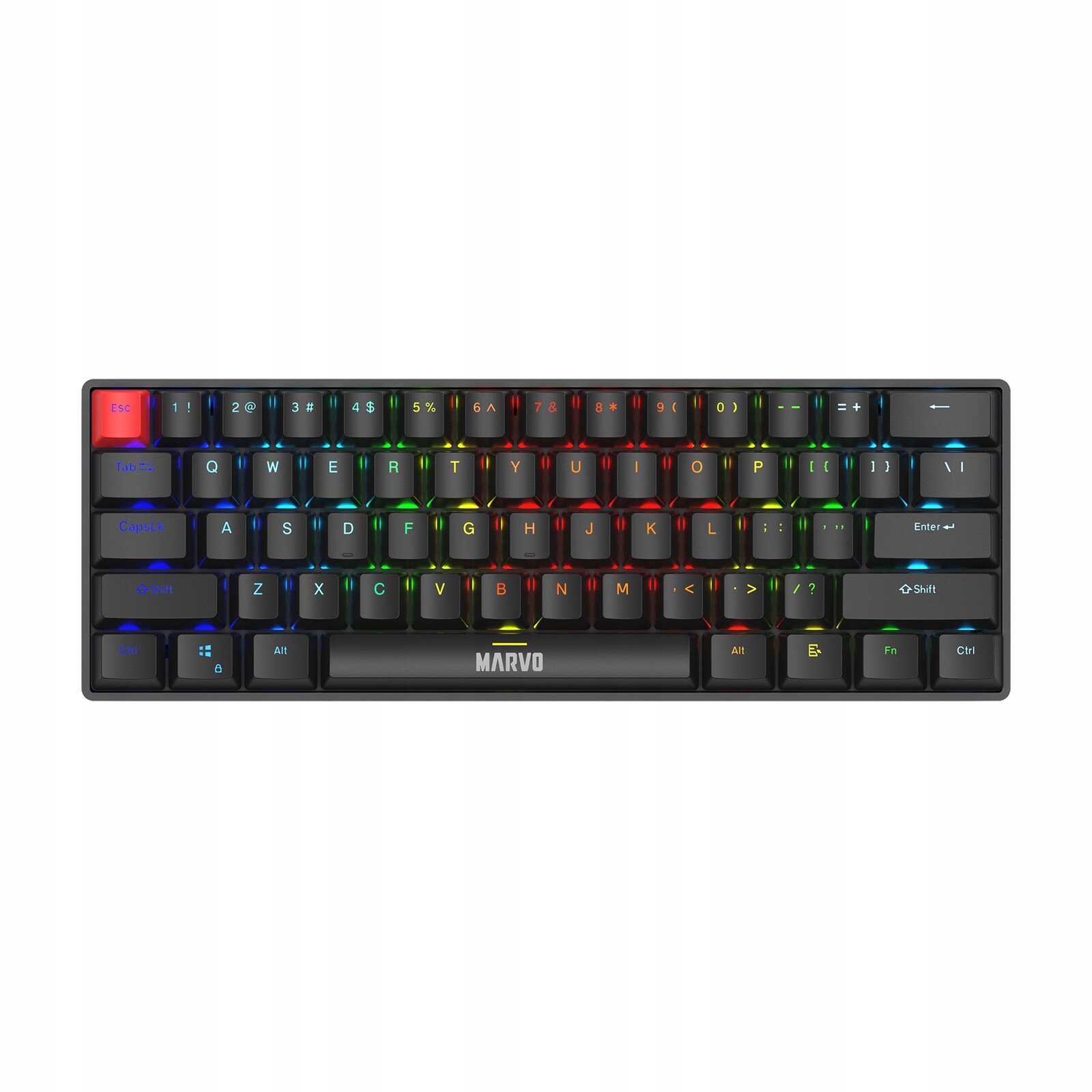 Mechanická klávesnice Marvo Saber 61 Usb herní podsvícená