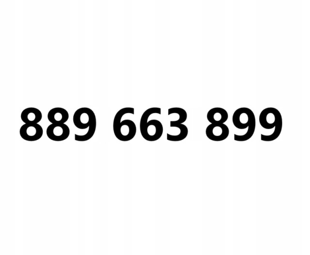 Zlaté číslo 889 663 899