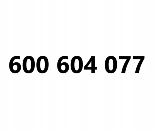 Zlaté číslo 600 604 077
