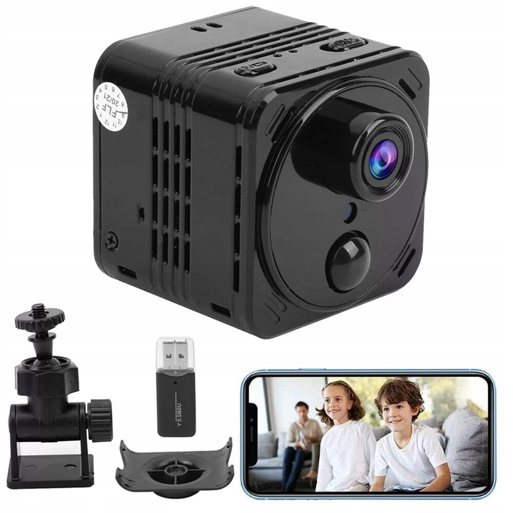 Mini WiFi kamera 4K 160° Ir Noční detekce pohybu Mrak