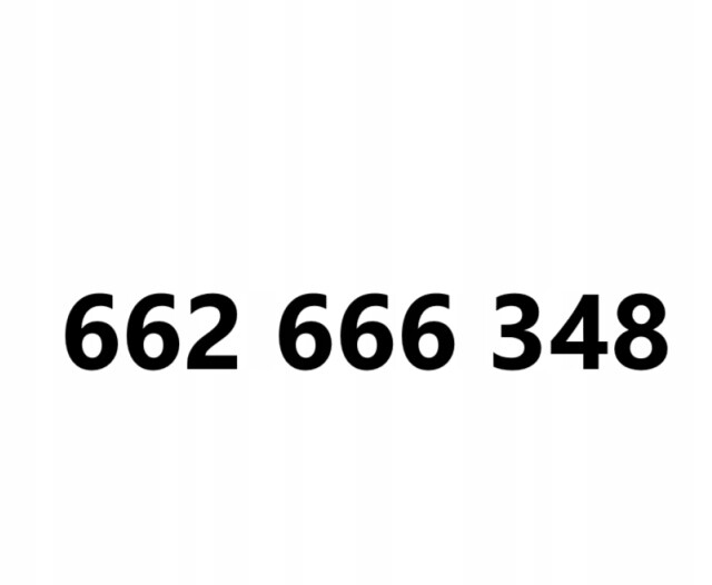 Zlaté číslo 662 666 348