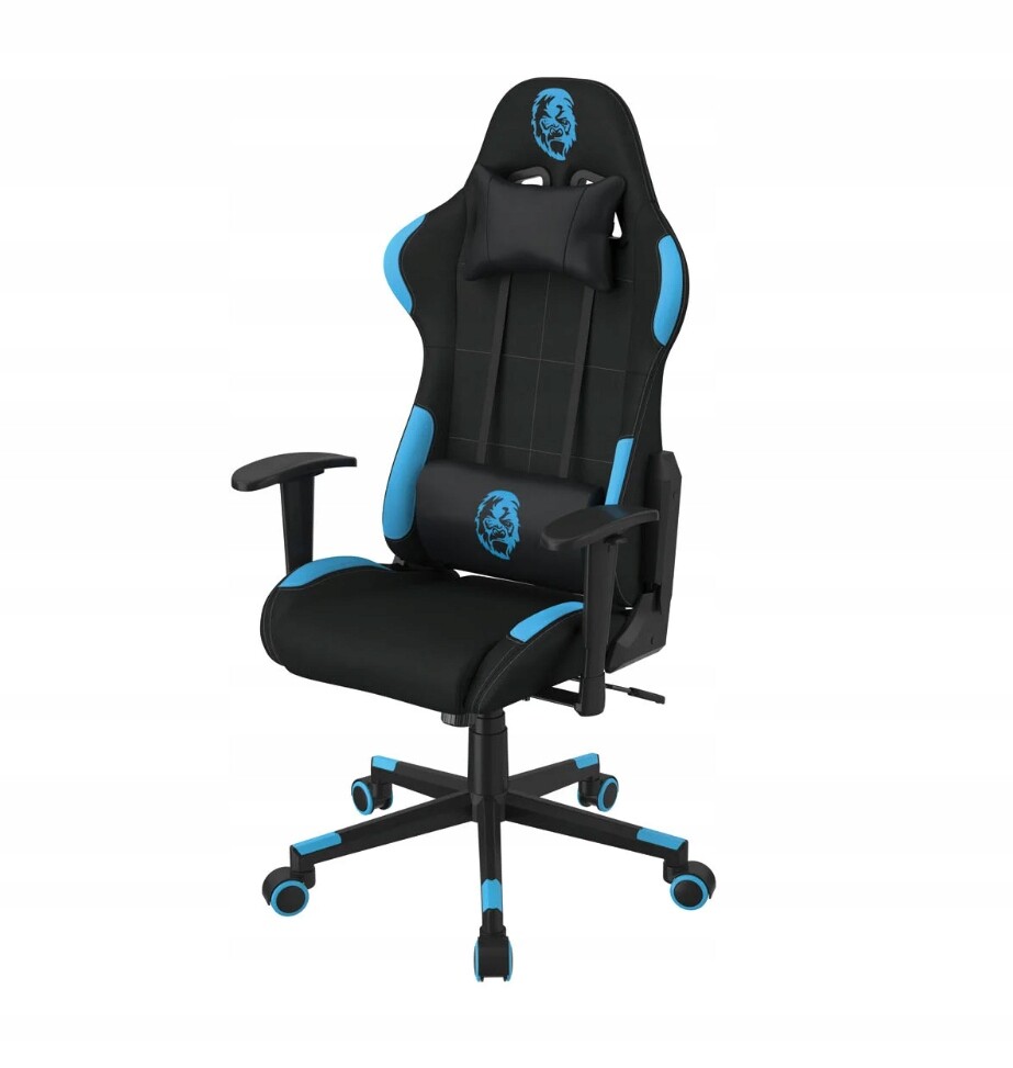 Černo-modrá ergonomická herní židle Livarno Home